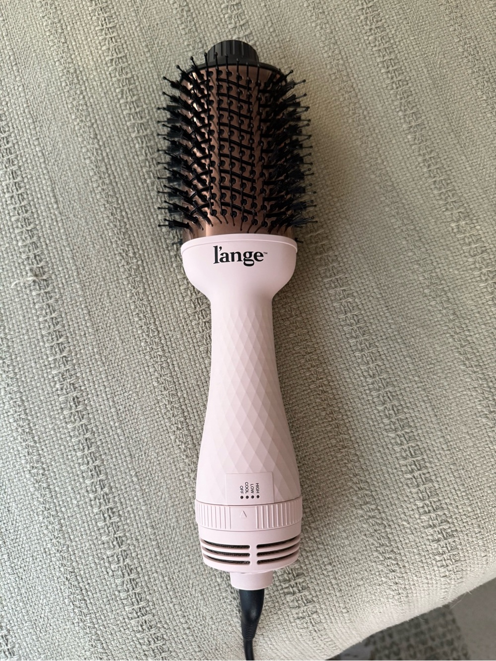 L'ange Blush Pink Round Hot Air Styling Brush